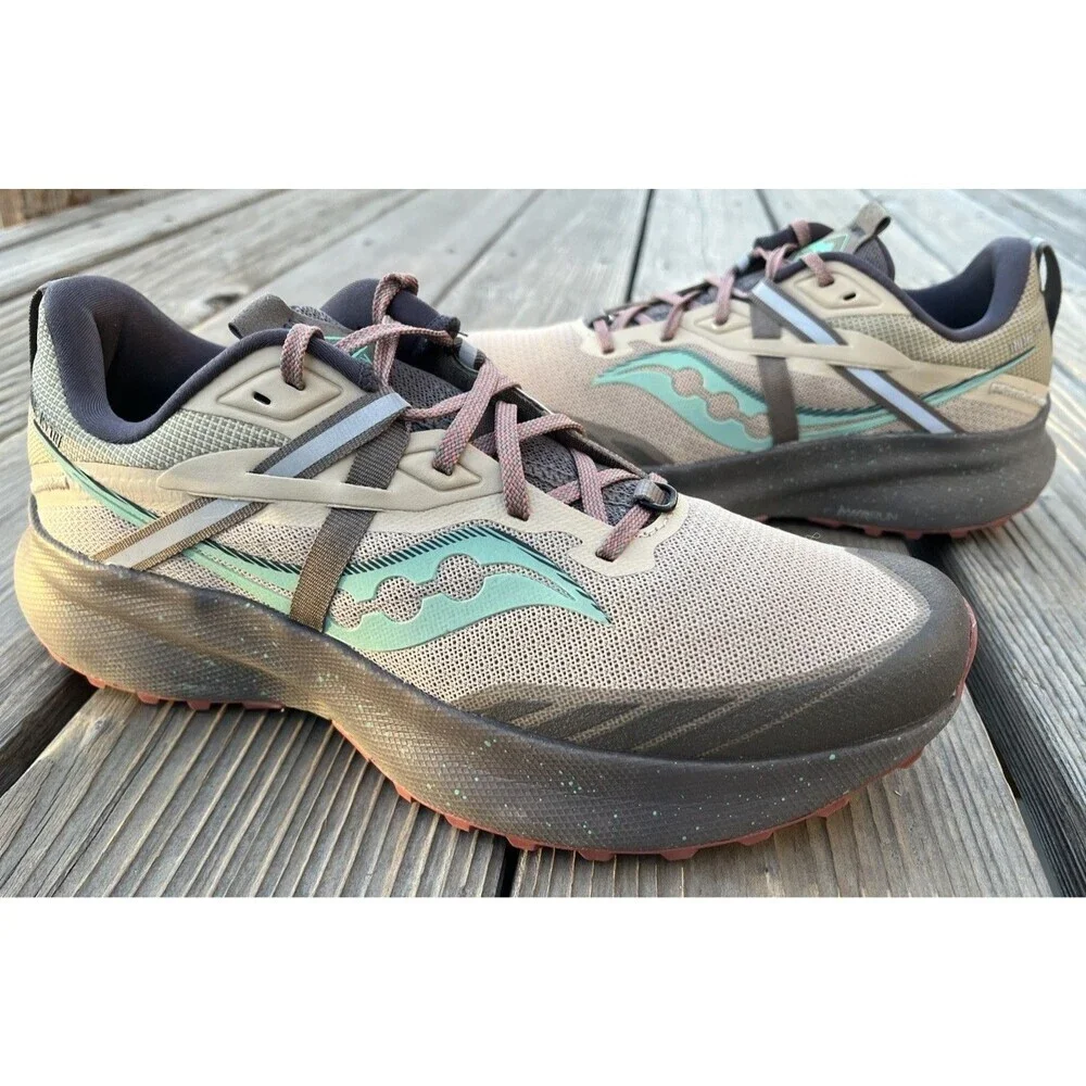 Saucony Ride 15 TR Women’s 9.5 Trail Running Shoes Desert/Sprig